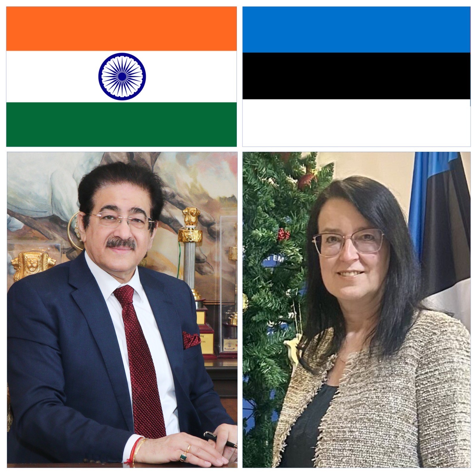 Dr. Sandeep Marwah Extends Congratulations to Estonia on...