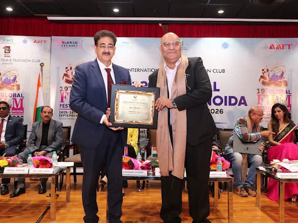 Dr. Amit Behl Honoured with Hindi Cinema Bhushan at 19th Global Film Festival Noida 2026